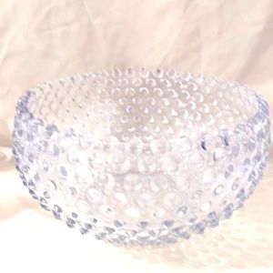 Punch Bowl Hobnail Duncan Miller Bubble Glass Party Coctail Crystal 10”.…